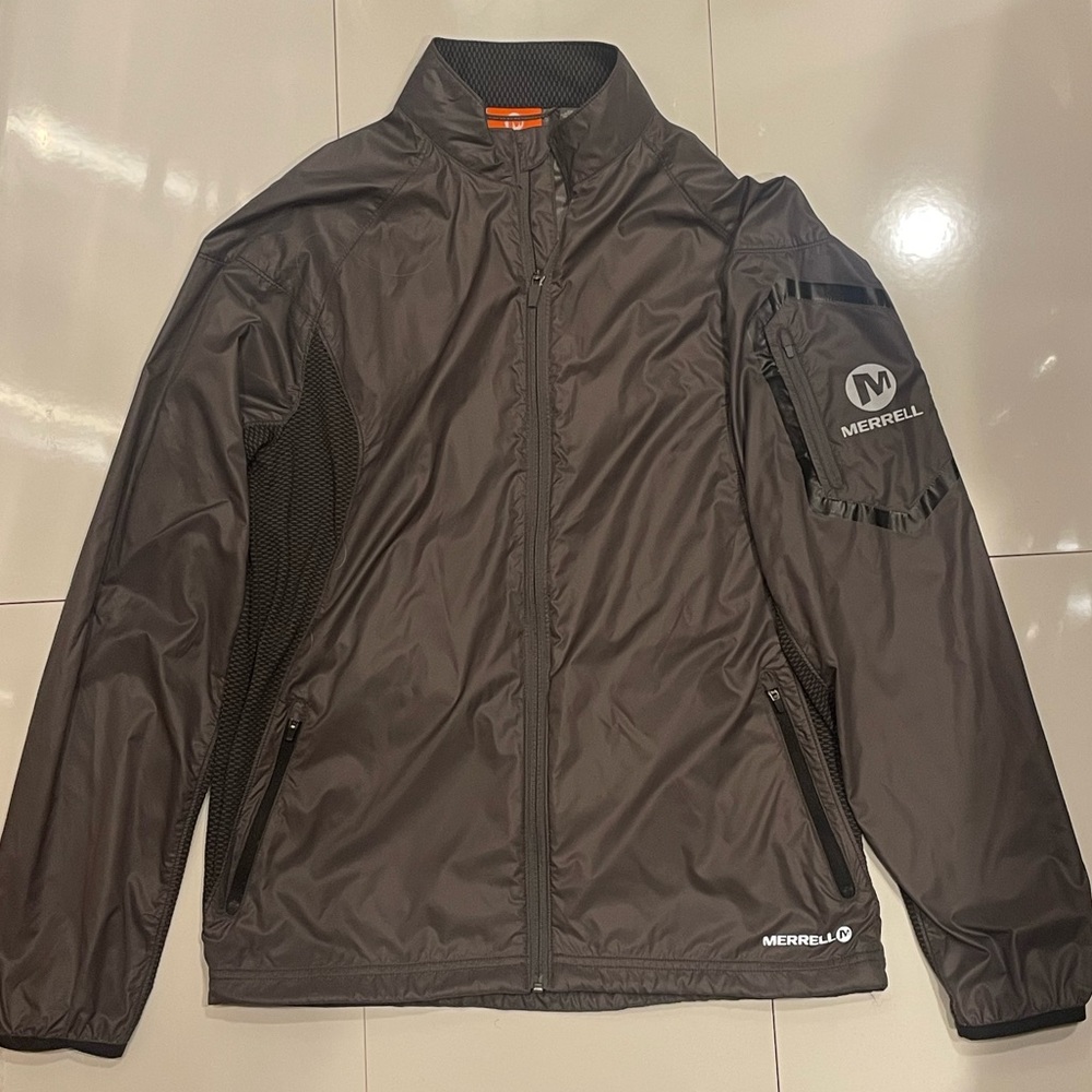 MERRELL gray  shell running jacket